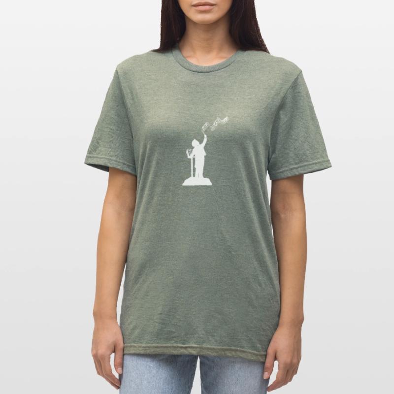 Dirigent Musik Musiker oder Dirigent Geschenk Unisex Polycotton T-Shirt