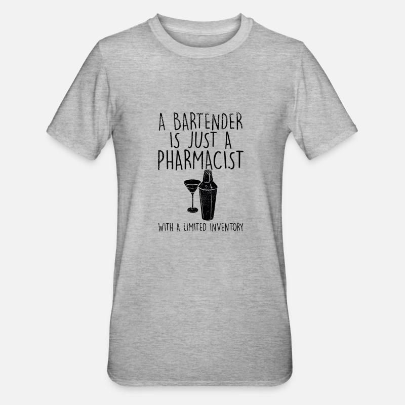 Bartender - Unisex Polycotton T-Shirt - heather grey