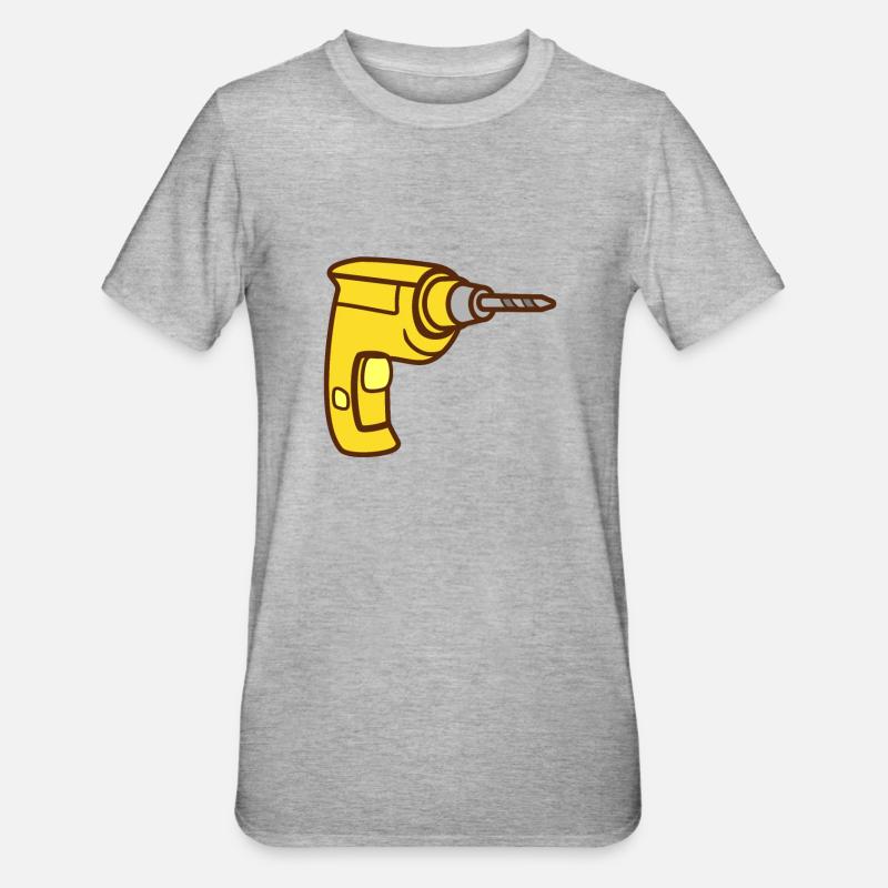 Perceuse - T-shirt polycoton Unisexe - gris chiné