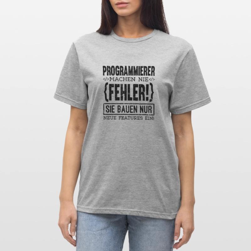 Programmierer machen nie Fehler Computer Nerd PC G Unisex Polycotton T-Shirt