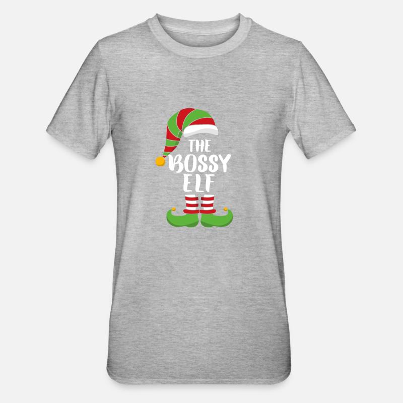 L'elfe autoritaire - T-shirt polycoton Unisexe - gris chiné