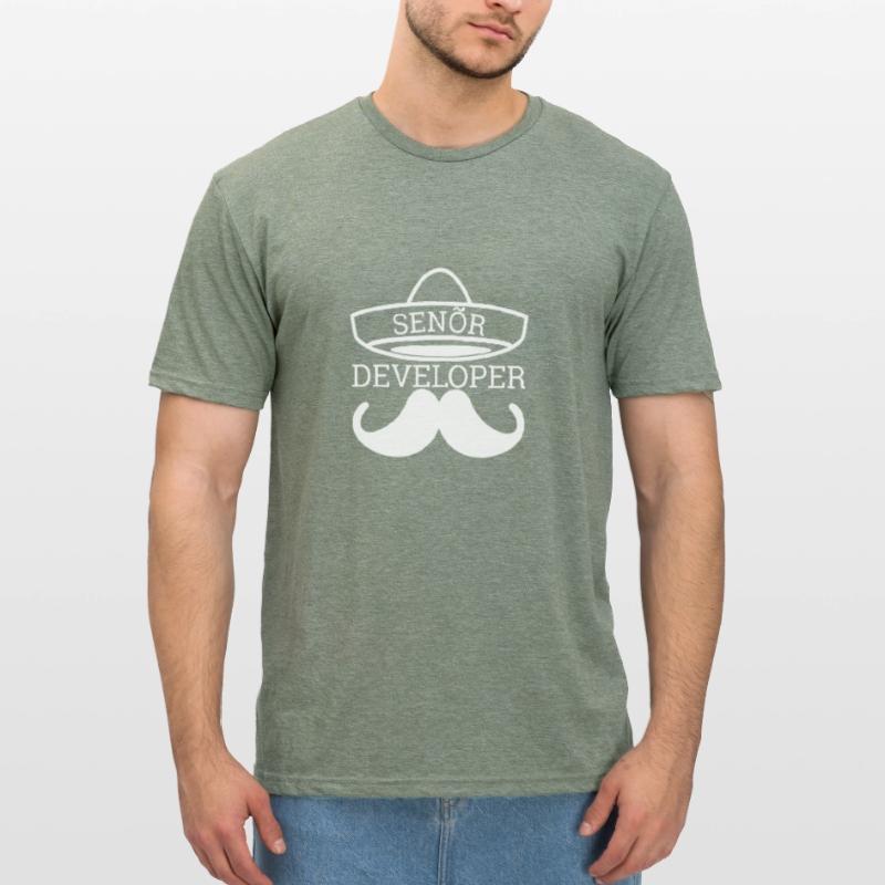 "Senor Developer, Senior Developer" | Programmer Unisex Polycotton T-Shirt