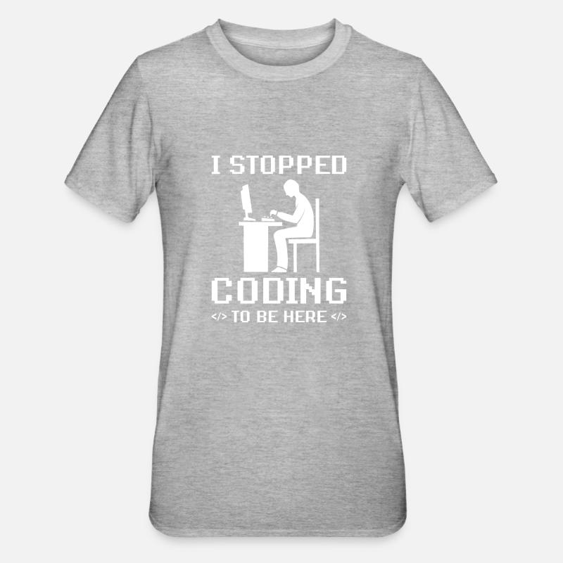 Programmer gift - Unisex Polycotton T-Shirt - heather grey