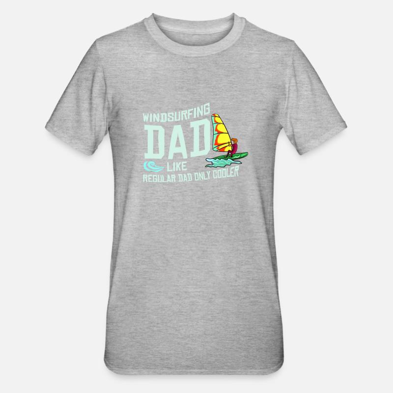 Windsurfing windsurfer surfboard wind surfing - Unisex Polycotton T-Shirt - heather grey