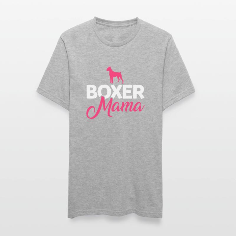 Boxer Hunde Mama Mutter Muttertag Geschenk Unisex Polycotton T-Shirt