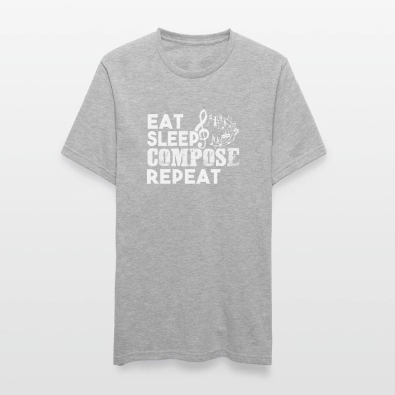 Composer Composer Eat Sleep Compose Repeat Unisex Polycotton T-Shirt