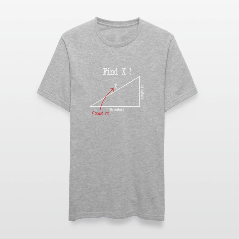Math Math Meme Find X Found It Pythagore T-shirt polycoton Unisexe