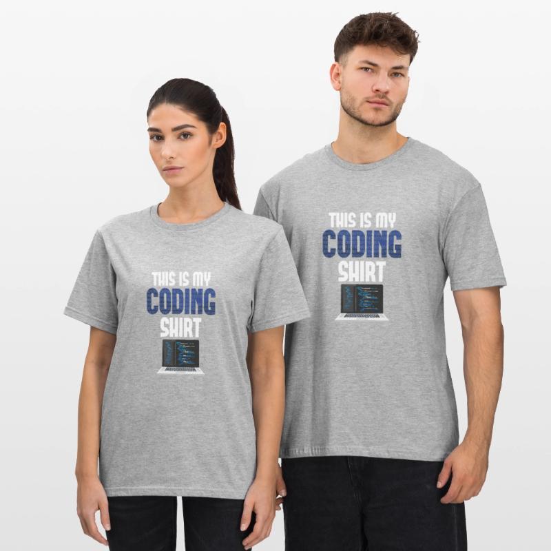 Codeur d’ordinateur Codeur Nerd Codage T-shirt polycoton Unisexe