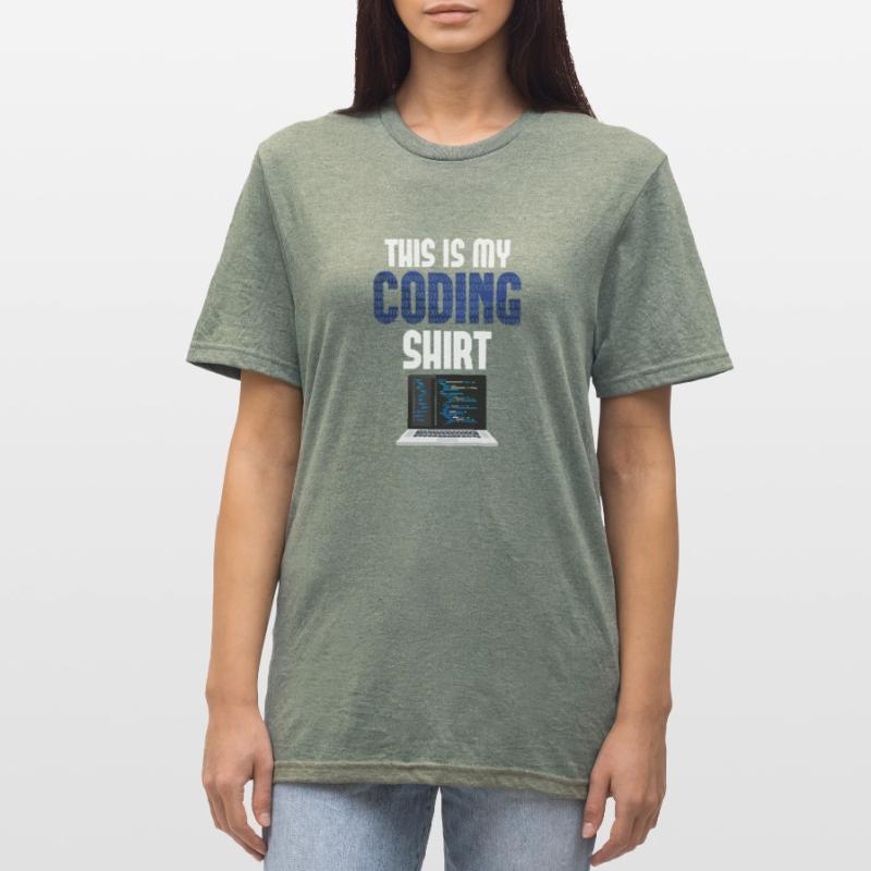 Codeur d’ordinateur Codeur Nerd Codage T-shirt polycoton Unisexe