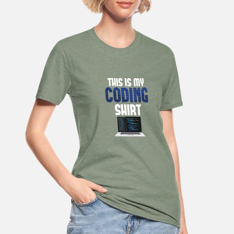Codeur d’ordinateur Codeur Nerd Codage T-shirt polycoton Unisexe
