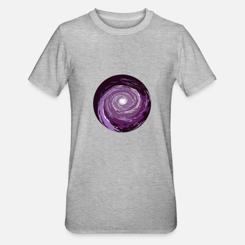 Trou de ver dans l'espace - T-shirt polycoton Unisexe - gris chiné