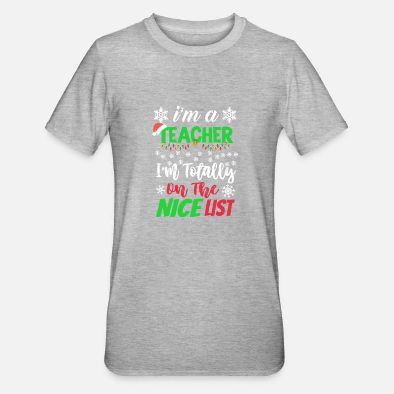 Professeur Noël - T-shirt polycoton Unisexe - gris chiné