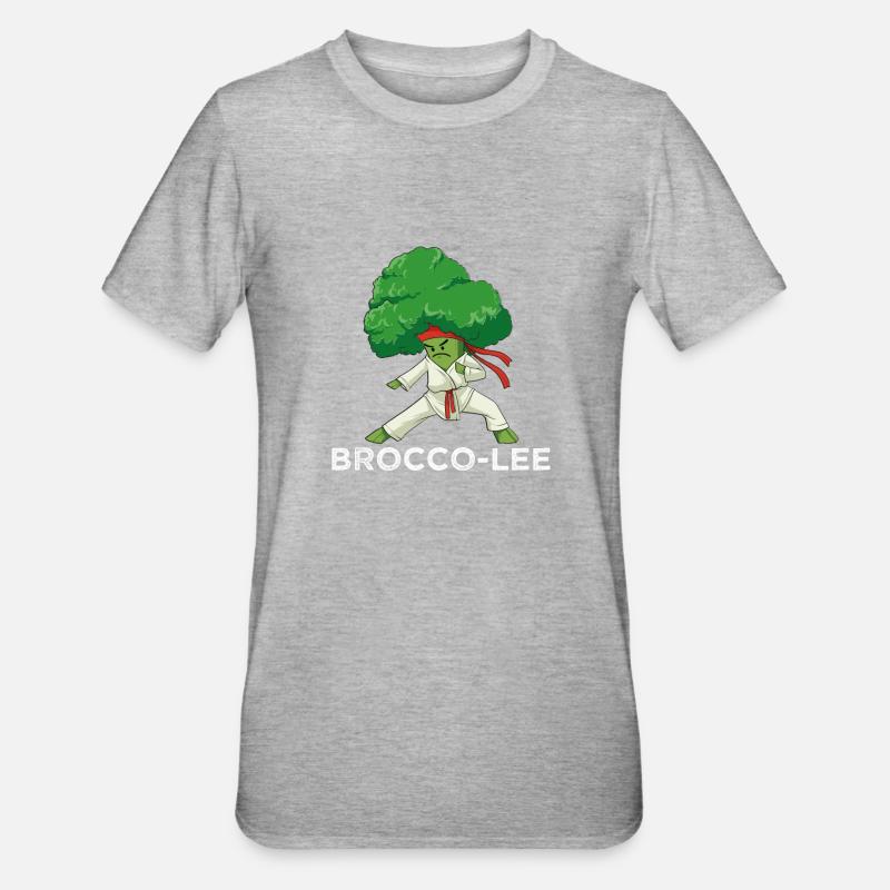 Brocco-Lee - T-shirt polycoton Unisexe - gris chiné