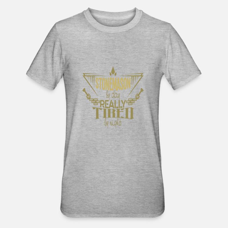 Tailleur de pierre - T-shirt polycoton Unisexe - gris chiné