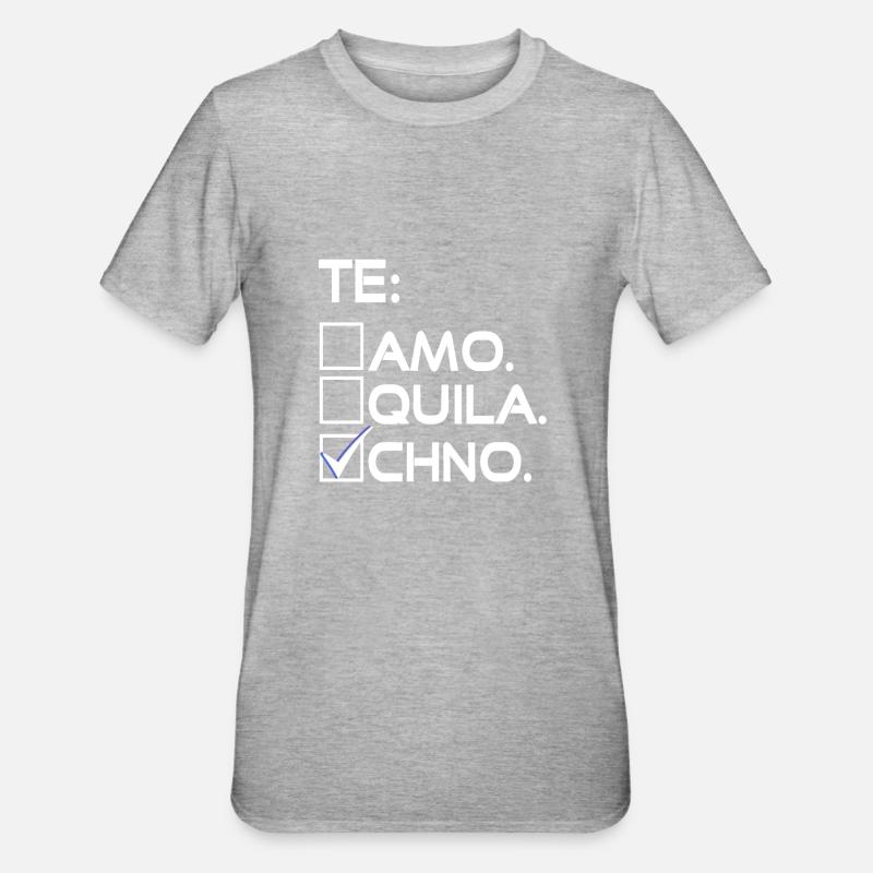 Techno bestätigt - Unisex Polycotton T-Shirt - Grau meliert