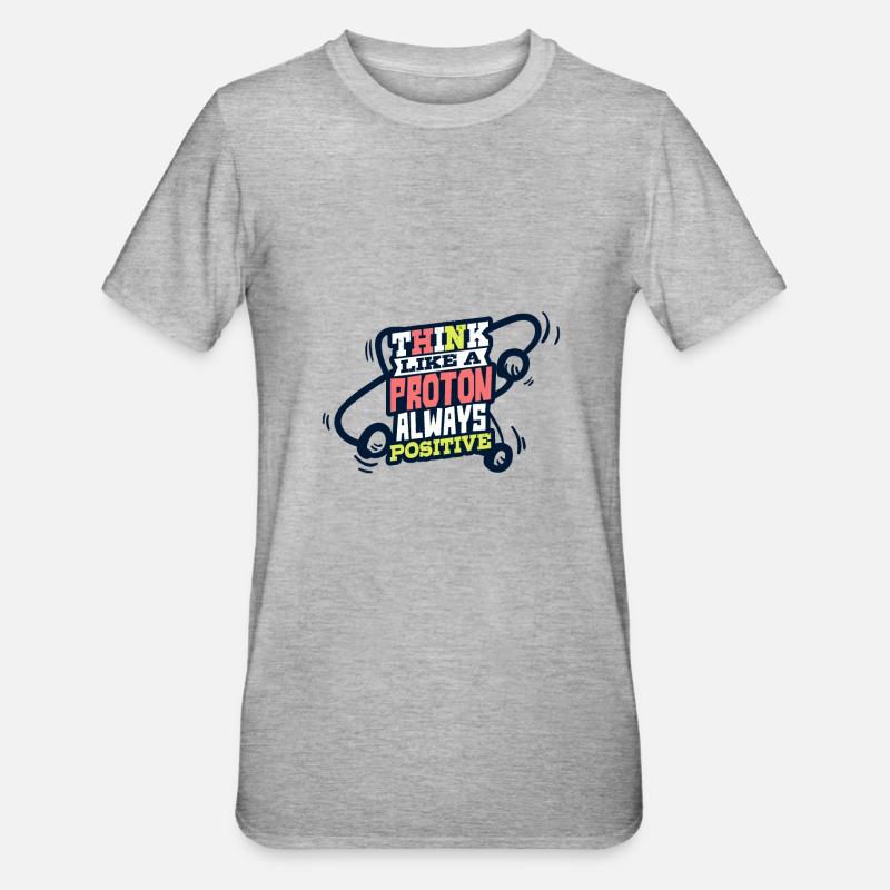 Physik Spruch Physiklehrer - Unisex Polycotton T-Shirt - Grau meliert