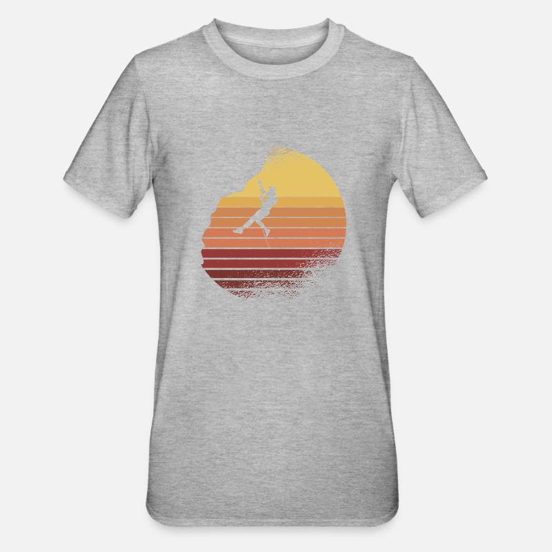 Escalade et alpinisme, Boulder GEschenk - T-shirt polycoton Unisexe - gris chiné