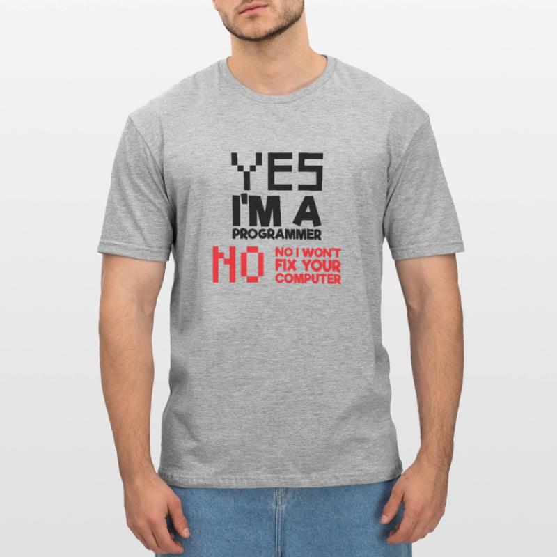 Ja Ich bin ein Programmierer Informatik Computer Unisex Polycotton T-Shirt