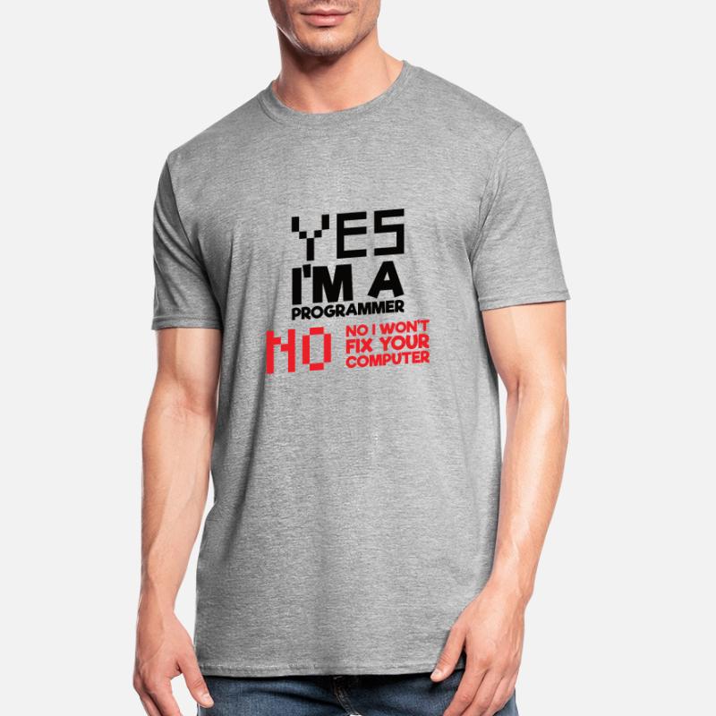 Ja Ich bin ein Programmierer Informatik Computer Unisex Polycotton T-Shirt