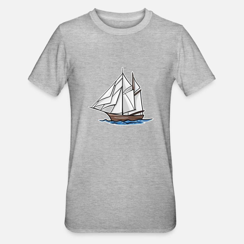 Boot - Unisex Polycotton T-Shirt - Grau meliert