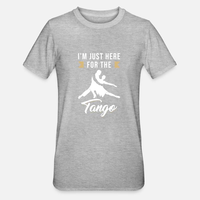 Tango Sort drôle - T-shirt polycoton Unisexe - gris chiné
