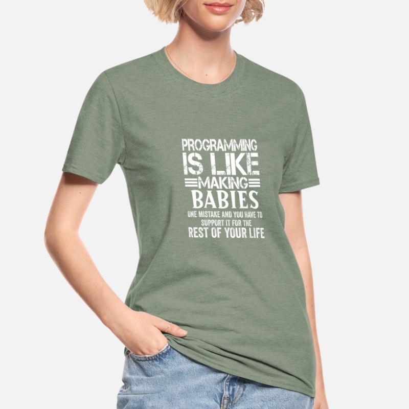 Programmierer Informatiker Coder Geschenk Unisex Polycotton T-Shirt