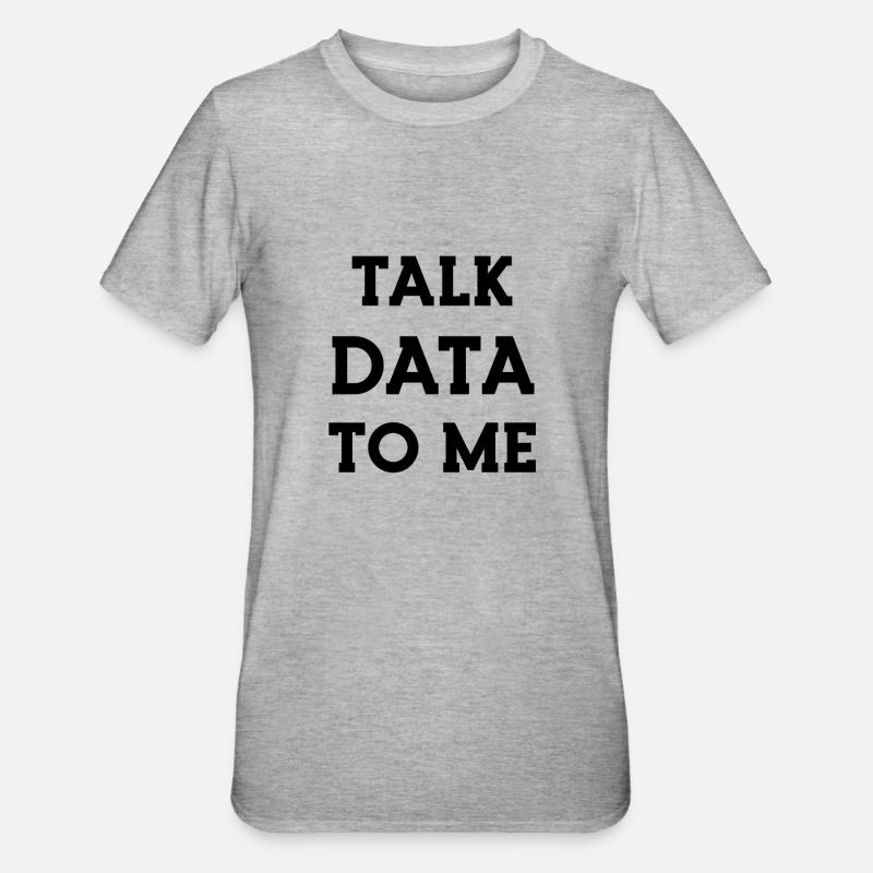 Data Science Statistics Data Scientist - T-shirt polycoton Unisexe - gris chiné