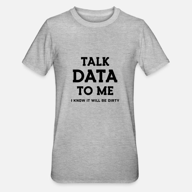 Data Science Statistics Data Scientist - T-shirt polycoton Unisexe - gris chiné