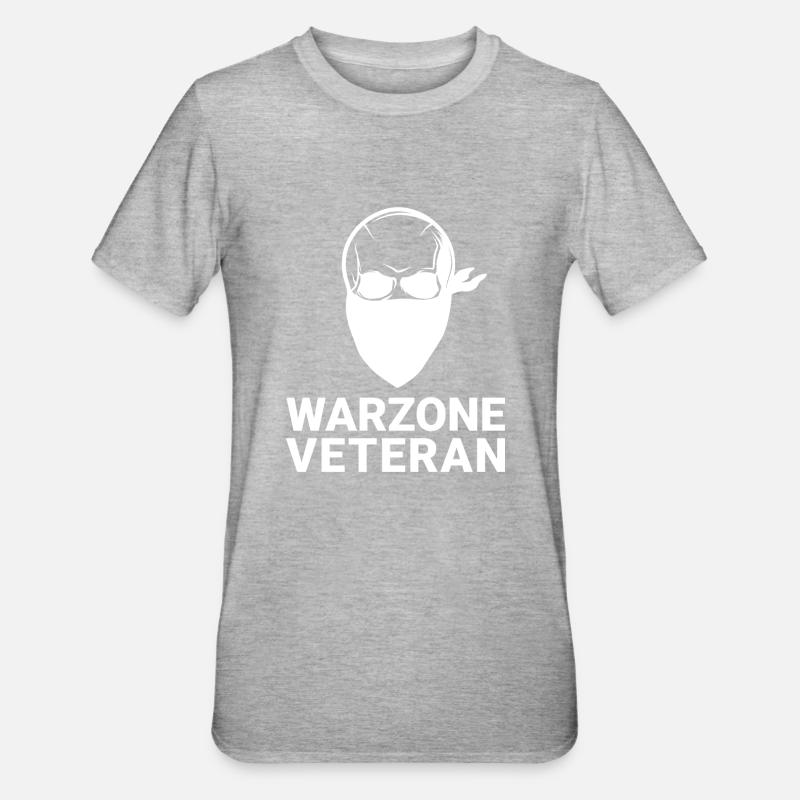 Warzone Vétéran COD - T-shirt polycoton Unisexe - gris chiné