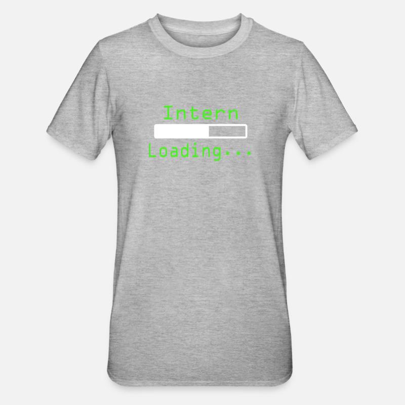Nerdy Intern Tee - Unisex Polycotton T-Shirt - Grau meliert