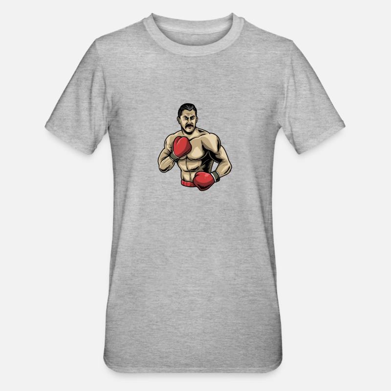 Boxe Boxer Boxer Boxer - T-shirt polycoton Unisexe - gris chiné