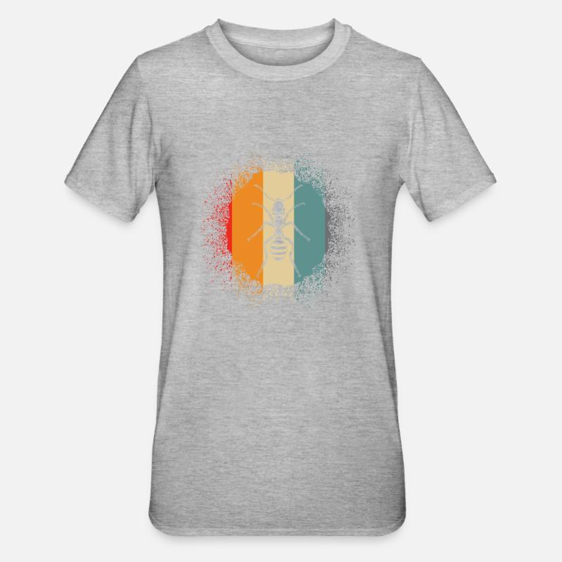Fourmis de fourmis - T-shirt polycoton Unisexe - gris chiné