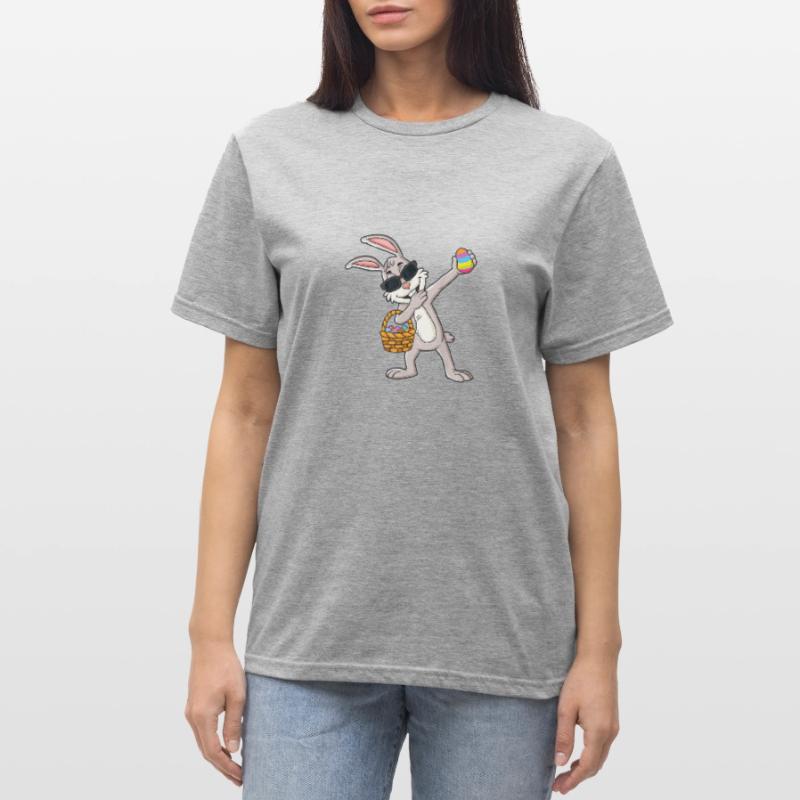 Easter Easter Happy Easter Easter Eggs Dabbing Unisex Polycotton T-Shirt