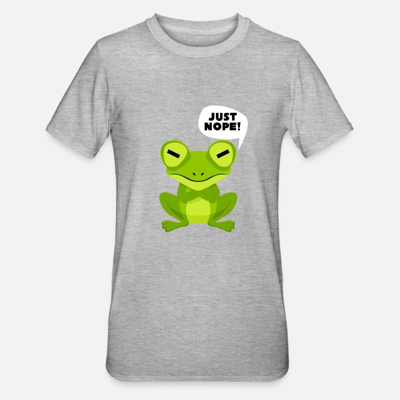 C’est juste nope ! - T-shirt polycoton Unisexe - gris chiné