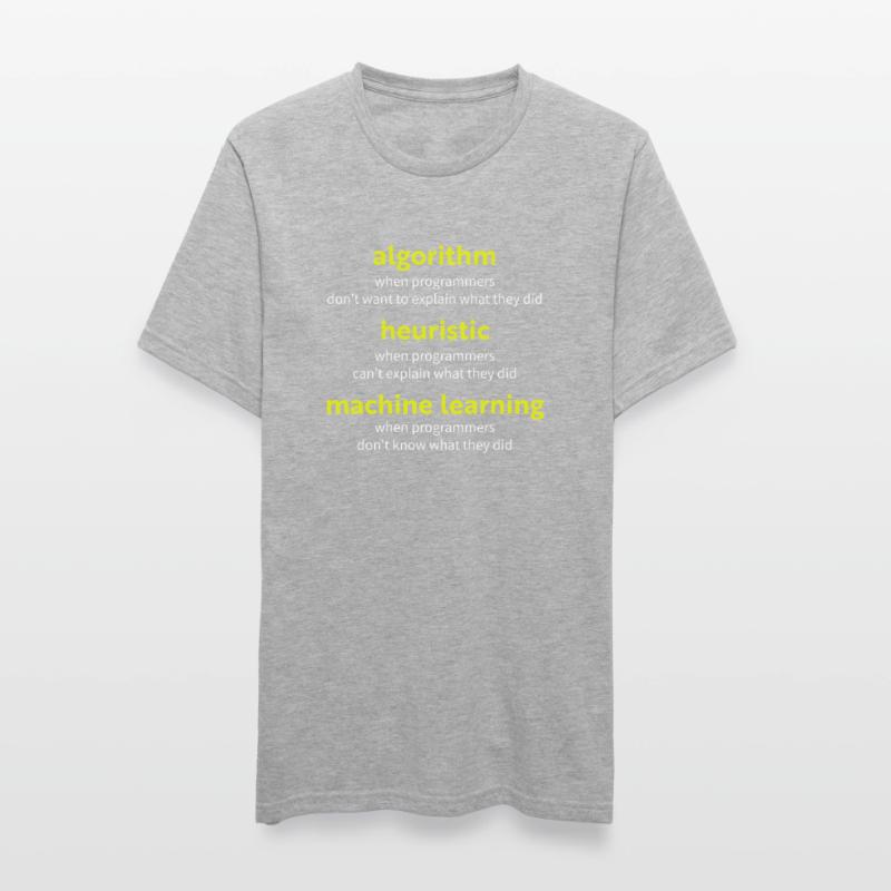 Algorithme lorsque les programmeurs ne veulent pas expliquer w T-shirt polycoton Unisexe