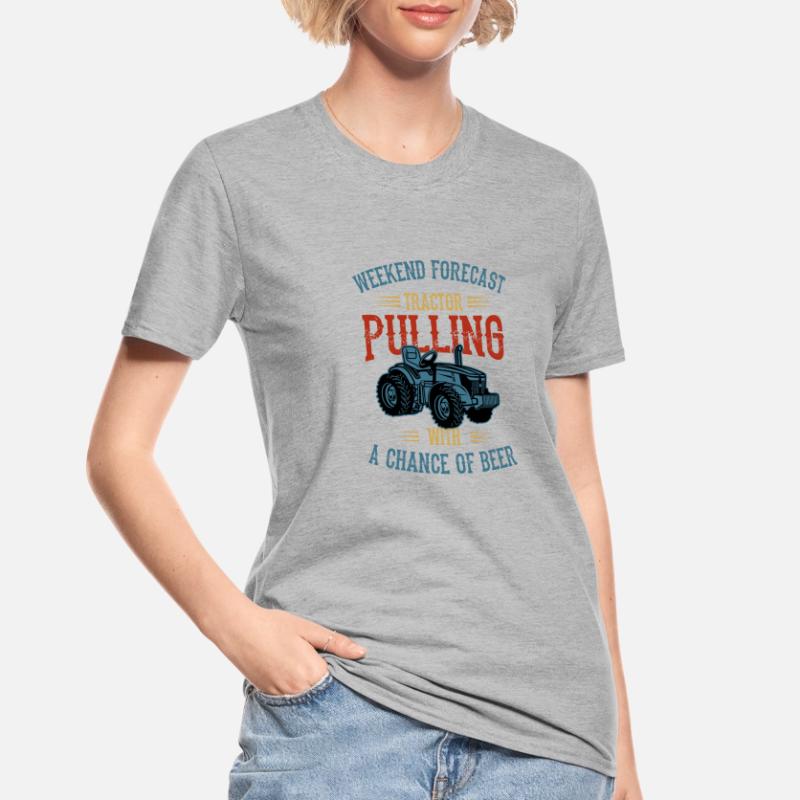tractor pulling, tractor pulling drag, tracteurs, T-shirt polycoton Unisexe