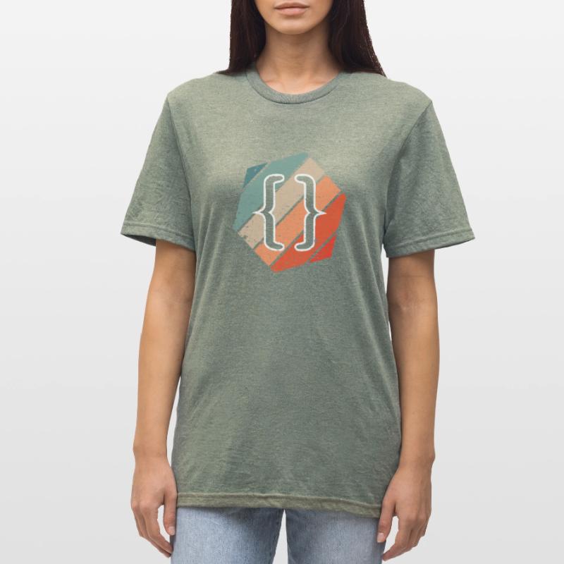 CSS Vintage Web Developer JavaScript et HTML 5 T-shirt polycoton Unisexe