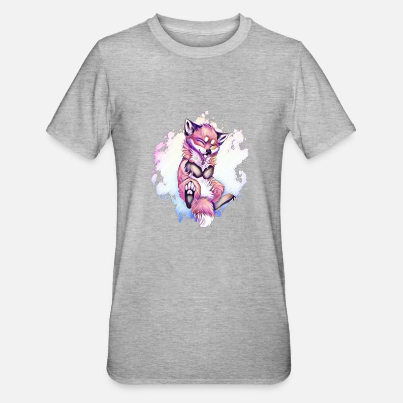 Renard - T-shirt polycoton Unisexe - gris chiné