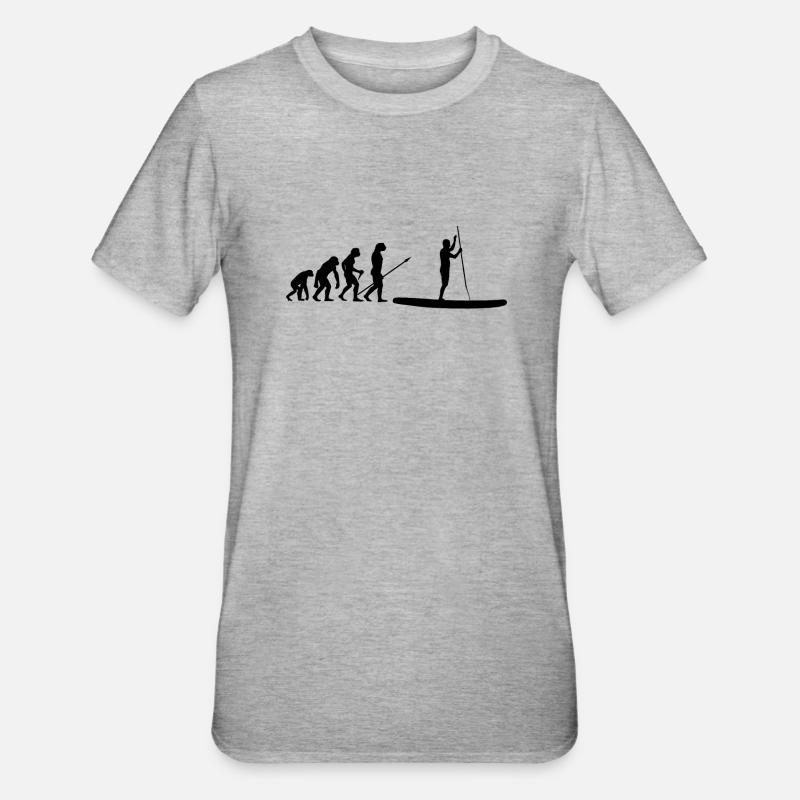 Evolution Stand Up Paddle SUP - T-shirt polycoton Unisexe - gris chiné