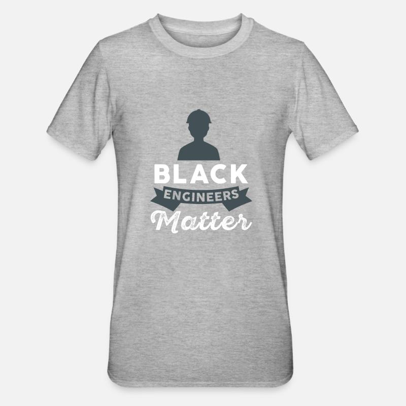 Engineer - Black Engineers Matter - Unisex Polycotton T-Shirt - heather grey