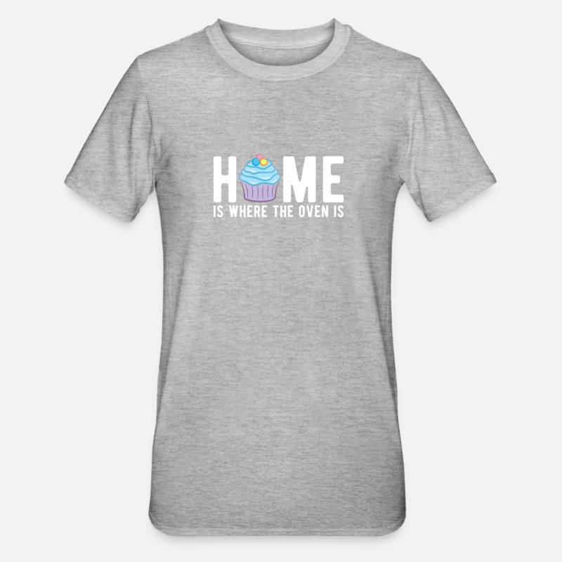 Bäcker Backen Konditor - Unisex Polycotton T-Shirt - Grau meliert