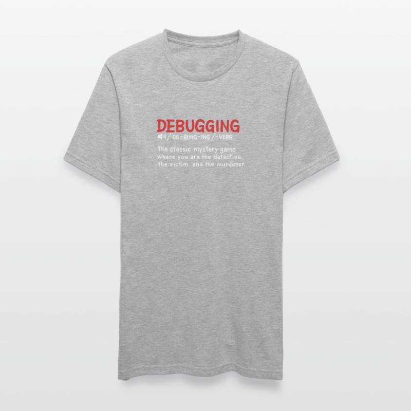 Debugging dictionary styled Definition T-shirt polycoton Unisexe