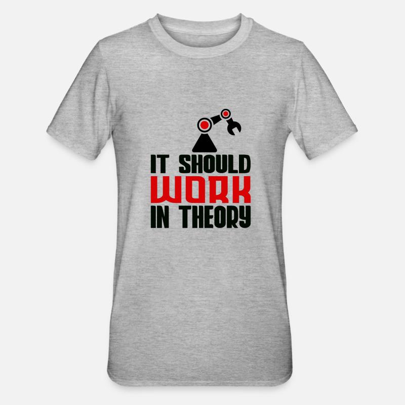 Robotics Machine Learning Robotics Engineering - Unisex Polycotton T-Shirt - Grau meliert
