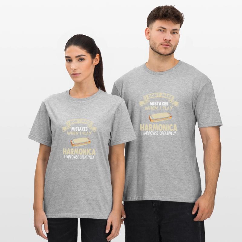 Harmonica Harmonica Harmonica Harmonica T-shirt polycoton Unisexe