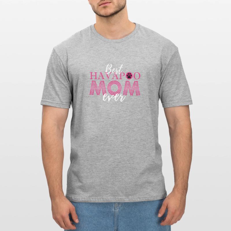 havapoo, havapoo havapoo ciel, mélange de caniche, T-shirt polycoton Unisexe
