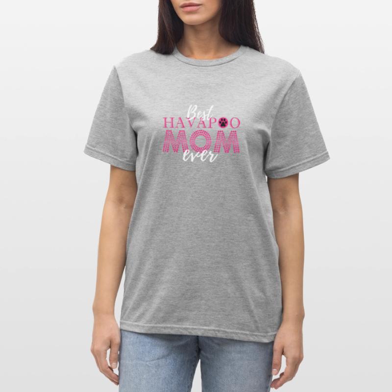 havapoo, havapoo havapoo ciel, mélange de caniche, T-shirt polycoton Unisexe