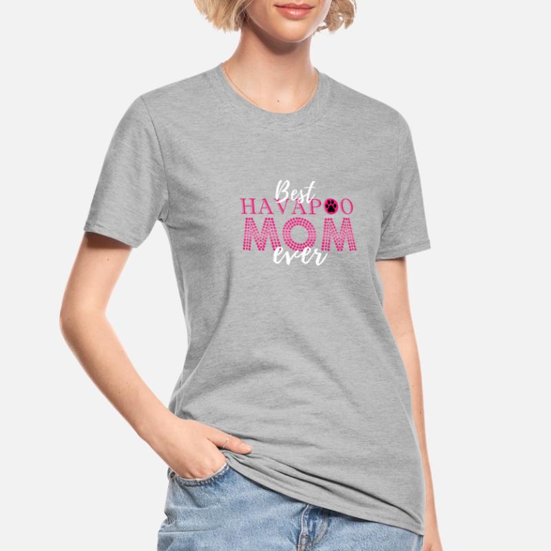 havapoo, havapoo havapoo ciel, mélange de caniche, T-shirt polycoton Unisexe