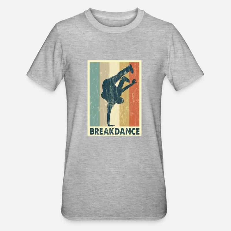 Breakdance - T-shirt polycoton Unisexe - gris chiné