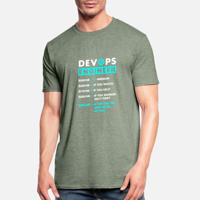 DevOps Engineer Cloud Computing Hourly Rate Unisex Polycotton T-Shirt