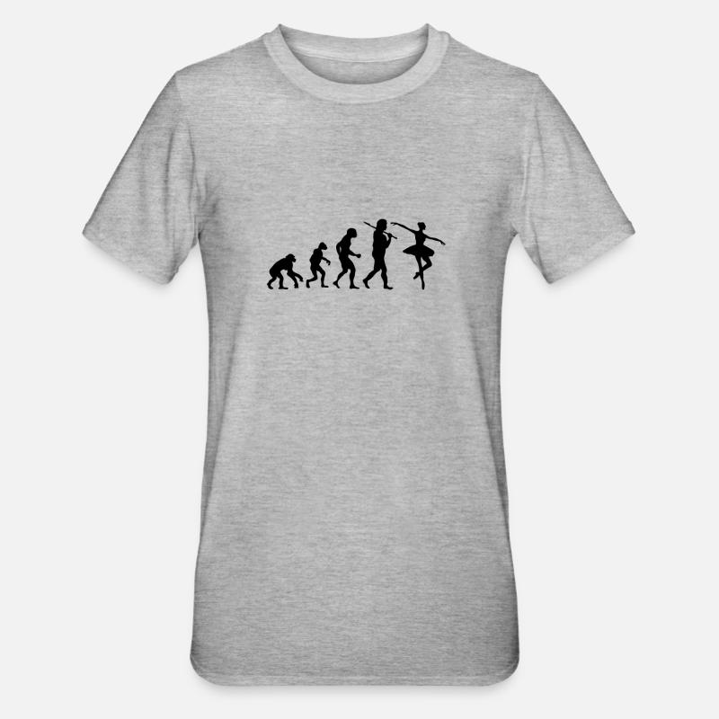 Evolution Ballet - T-shirt polycoton Unisexe - gris chiné